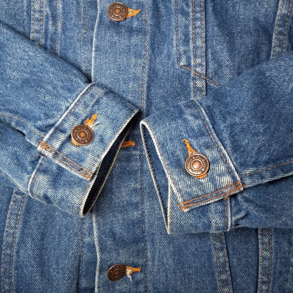 Reworked NASCAR Jean Jacket Size 40 Race Car Auto Racing Upcycled Denim - Picture 15 of 16